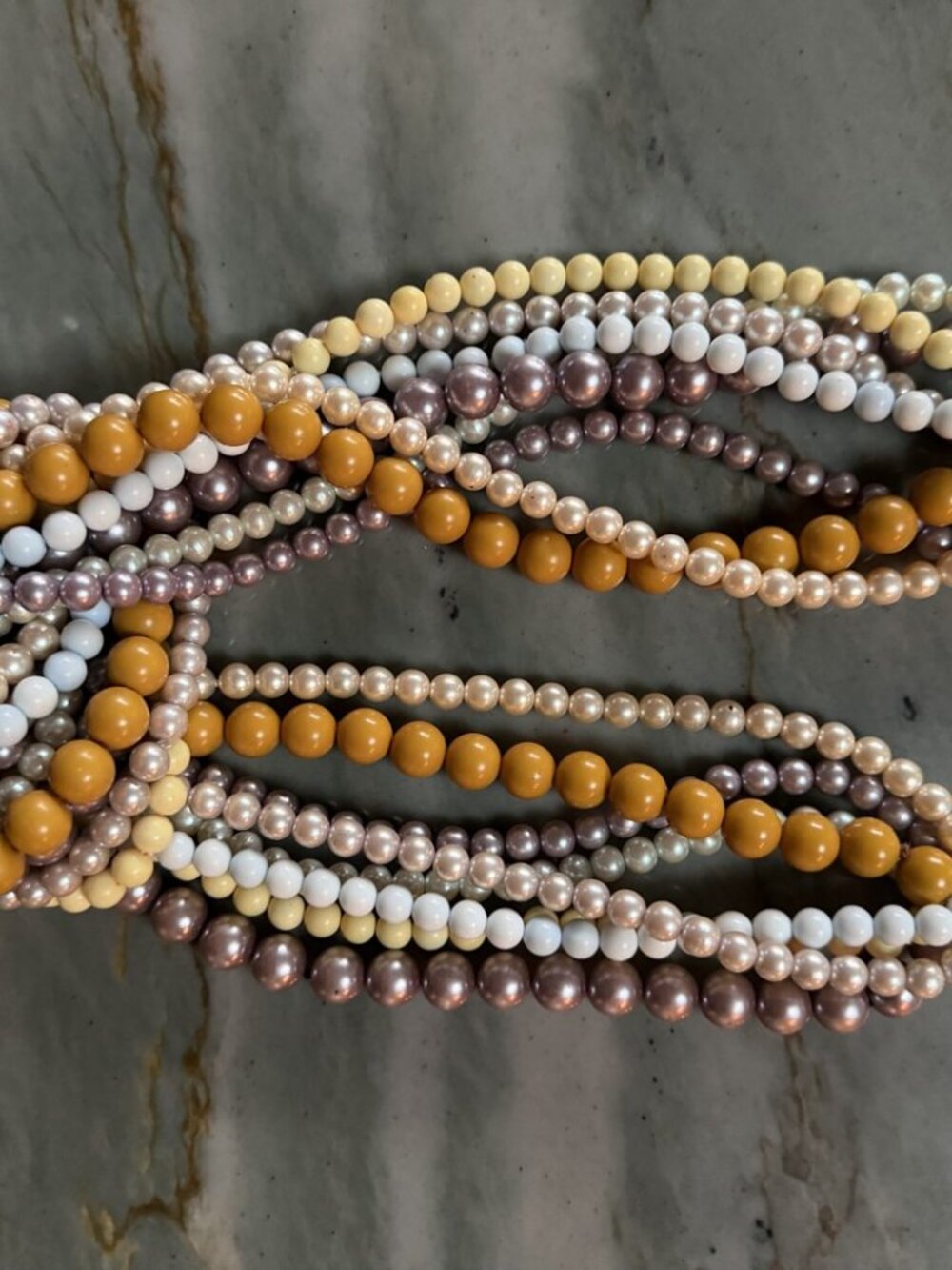Tomoko Igarashi Anthropologie Multi-Strand Beaded Statement Necklace